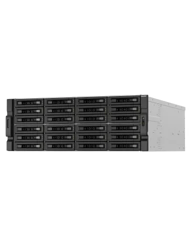 QNAP TS-H3087XU-RP NAS Bastidor (4U) Intel Xeon E E-2378 64 GB DDR4 0 TB QuTS hero Negro, Blanco
