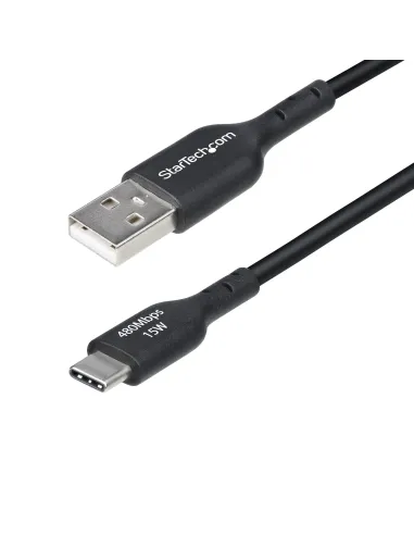 StarTech.com Cable Cargador USB-A a USB-C de 1m - Cable Adaptador USB-A a USB Tipo C - 3A - Cable de Carga y Sincronización -