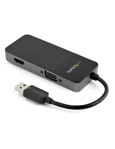 StarTech.com Cable Adaptador USB 3.0 a HDMI   VGA - 4K 1080 - Adaptador Gráfico Externo de Vídeo - Convertidor Externo de Vídeo