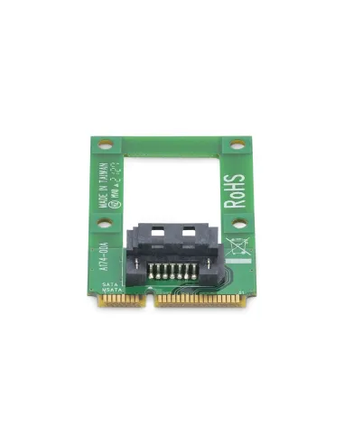 StarTech.com Adaptador mSATA a SATA para Disco Duro o SSD - Tarjeta Conversora Mini SATA a SATA