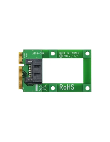 StarTech.com Adaptador mSATA a SATA para Disco Duro o SSD - Tarjeta Conversora Mini SATA a SATA