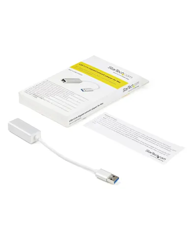 StarTech.com Adaptador de Red Ethernet Gigabit Externo USB 3.0 - Plateado