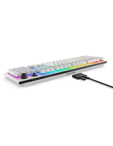 Alienware Tri-Mode AW920K teclado Juego USB + RF Wireless + Bluetooth Blanco