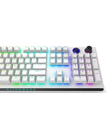Alienware Tri-Mode AW920K teclado Juego USB + RF Wireless + Bluetooth Blanco