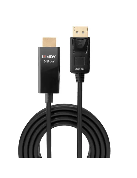 Lindy 40926 adaptador de cable de vídeo 2 m DisplayPort HDMI tipo A (Estándar) Negro