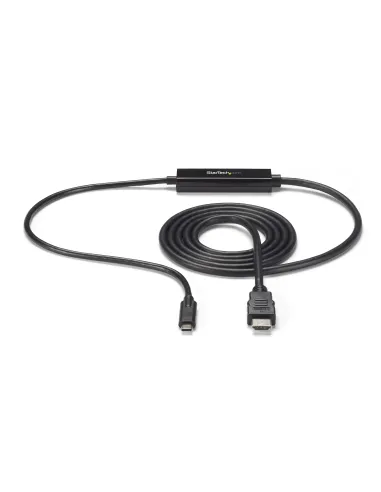 StarTech.com Cable Adaptador USB-C a HDMI de 2m - Cable Conversor de USB-C a HDMI para Ordenadores USB Tipo C 4K 30Hz - Negro