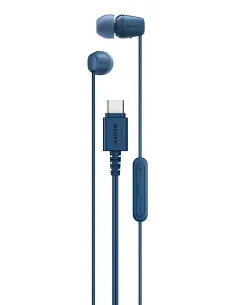 Sony IER-EX15C Auriculares Alámbrico Dentro de oído Llamadas Música USB Tipo C Azul