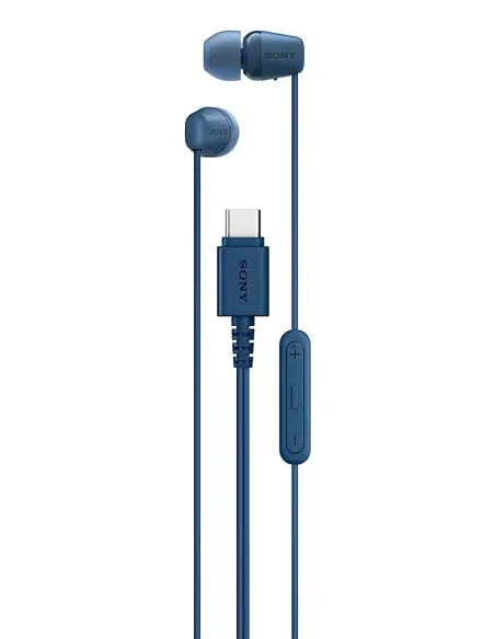 Sony IER-EX15C Auriculares Alámbrico Dentro de oído Llamadas Música USB Tipo C Azul