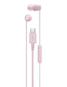 Sony IER-EX15C Auriculares Alámbrico Dentro de oído Llamadas Música USB Tipo C Rosa