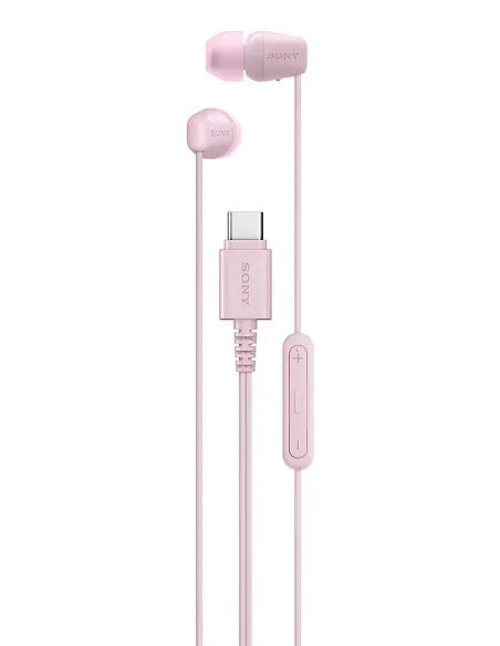 Sony IER-EX15C Auriculares Alámbrico Dentro de oído Llamadas Música USB Tipo C Rosa