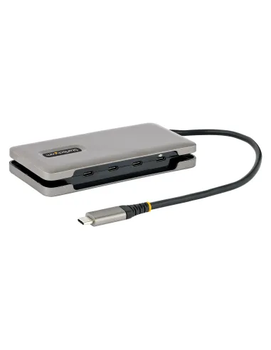 StarTech.com Hub USB C de 4 Puertos, 4 Puertos USB Tipo C, USB 3.1 de 10Gbps - Concentrador Ladrón USB Tipo C con Entrega de