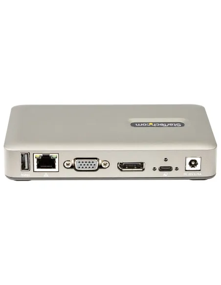 StarTech.com Docking Station USB C - USB-C a DisplayPort 4K 30Hz o VGA - Carga con Entrega de Alimentación PD de 65W - Hub USB
