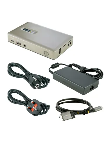 StarTech.com Docking Station USB C - USB-C a DisplayPort 4K 30Hz o VGA - Carga con Entrega de Alimentación PD de 65W - Hub USB