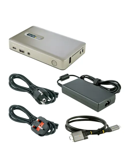 StarTech.com Docking Station USB C - USB-C a DisplayPort 4K 30Hz o VGA - Carga con Entrega de Alimentación PD de 65W - Hub USB