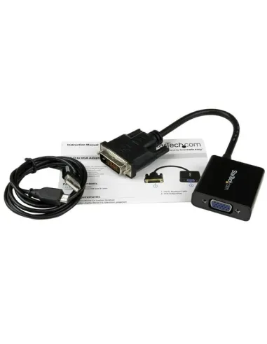 StarTech.com Adaptador Conversor Convertidor Activo de Vídeo DVI-D a VGA - Cable - 1080p - 1920x1200