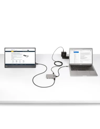 StarTech.com Hub Ladrón USB-C de 4 Puertos con Modo Alt de DP para USB-C y Salida de Vídeo de 4K 60Hz - 3x USB-A - 1x USB Tipo