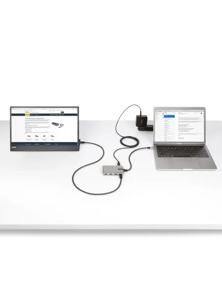 StarTech.com Hub Ladrón USB-C de 4 Puertos con Modo Alt de DP para USB-C y Salida de Vídeo de 4K 60Hz - 3x USB-A - 1x USB Tipo
