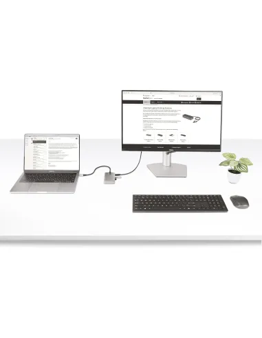StarTech.com Hub Ladrón USB-C de 4 Puertos con Modo Alt de DP para USB-C y Salida de Vídeo de 4K 60Hz - 3x USB-A - 1x USB Tipo