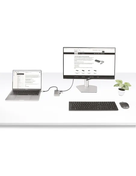 StarTech.com Hub Ladrón USB-C de 4 Puertos con Modo Alt de DP para USB-C y Salida de Vídeo de 4K 60Hz - 3x USB-A - 1x USB Tipo