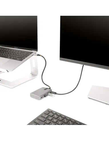 StarTech.com Hub Ladrón USB-C de 4 Puertos con Modo Alt de DP para USB-C y Salida de Vídeo de 4K 60Hz - 3x USB-A - 1x USB Tipo