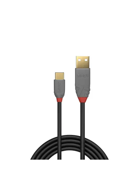 Lindy 36888 cable USB USB 2.0 3 m USB A USB C 0,48 Gbit s Negro, Gris