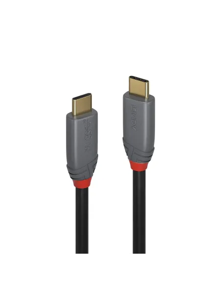 Lindy 36902 cable USB 1,5 m USB C 10 Gbit s Negro, Gris