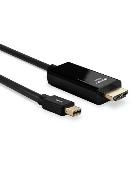 Lindy 36927 adaptador de cable de vídeo DisplayPort HDMI tipo A (Estándar) Negro