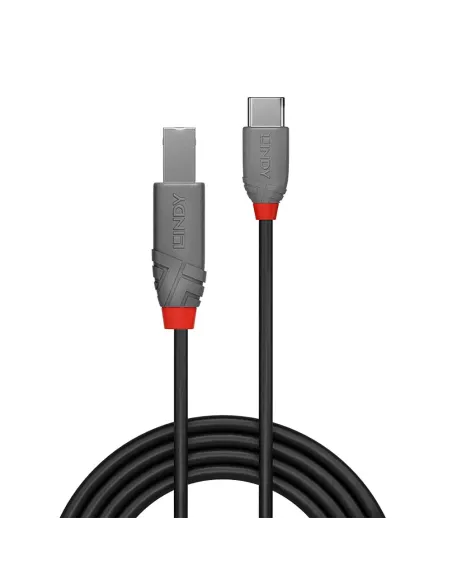 Lindy 36941 cable USB USB 2.0 1 m USB C USB B 0,48 Gbit s Negro