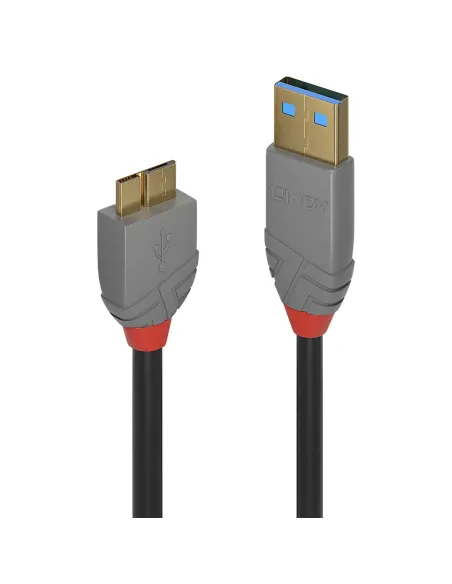 Lindy 36768 cable USB USB 3.2 Gen 1 (3.1 Gen 1) 3 m USB A Micro-USB B 5 Gbit s Negro