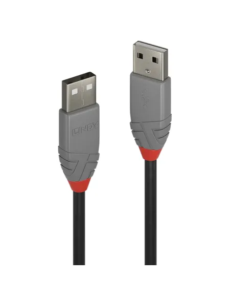 Lindy 36694 cable USB USB 2.0 3 m USB A 0,48 Gbit s Negro, Gris
