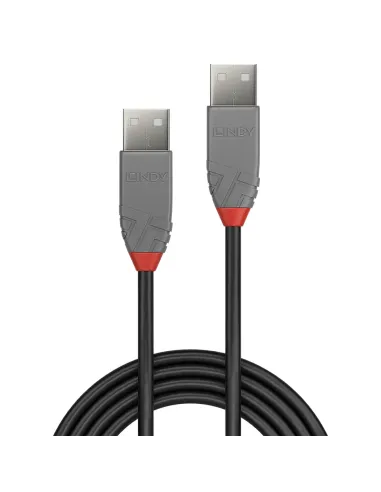 Lindy 36694 cable USB USB 2.0 3 m USB A 0,48 Gbit s Negro, Gris