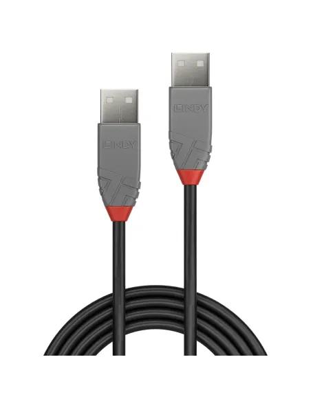 Lindy 36694 cable USB USB 2.0 3 m USB A 0,48 Gbit s Negro, Gris