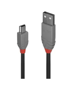 Lindy 36725 cable USB USB 2.0 5 m USB A Mini-USB B 0,48 Gbit s Negro