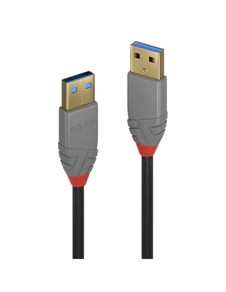 Lindy 36754 cable USB USB 3.2 Gen 1 (3.1 Gen 1) 5 m USB A 5 Gbit s Negro, Gris