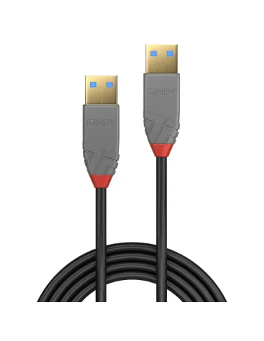 Lindy 36754 cable USB USB 3.2 Gen 1 (3.1 Gen 1) 5 m USB A 5 Gbit s Negro, Gris