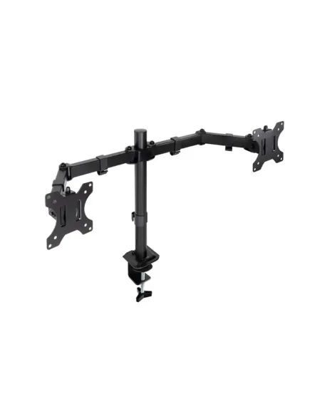 TooQ Soporte de Mesa para 2 Pantallas 17"-27", Negro