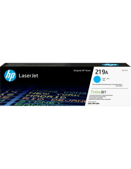 HP Cartucho de Tóner Original HP LaserJet 219A cian