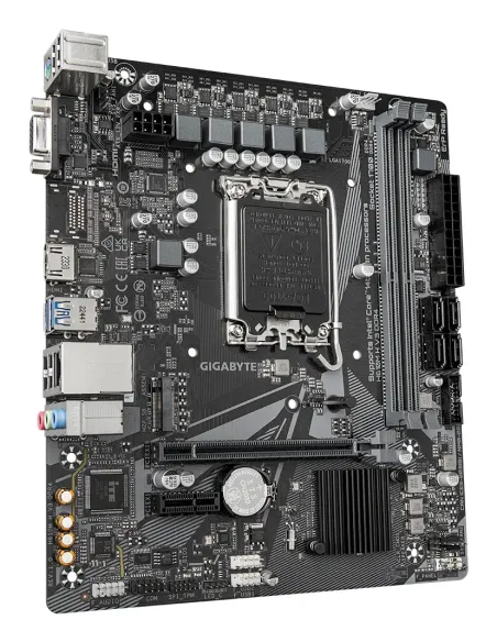 GIGABYTE H610M H V3 DDR4 Placa base - Compatible con procesadores Intel Core 14th CPUs, 4+1+1 Hybrid Phases Digital VRM, up to