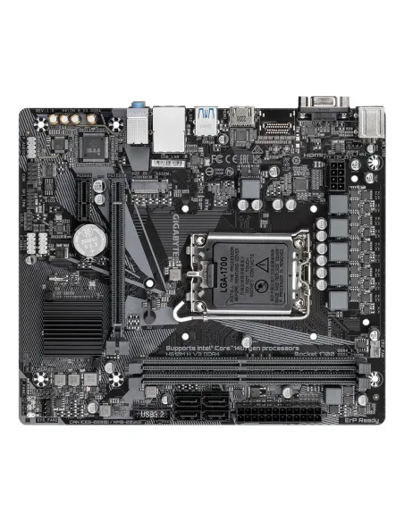 GIGABYTE H610M H V3 DDR4 Placa base - Compatible con procesadores Intel Core 14th CPUs, 4+1+1 Hybrid Phases Digital VRM, up to