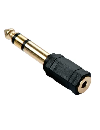 Lindy 35620 cambiador de género para cable 6.3mm 3.5mm Negro