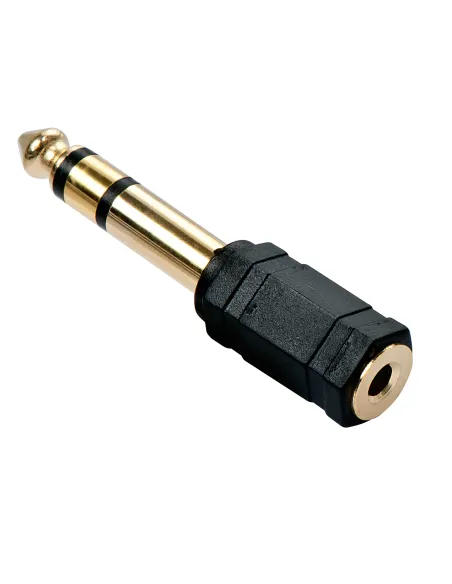 Lindy 35620 cambiador de género para cable 6.3mm 3.5mm Negro