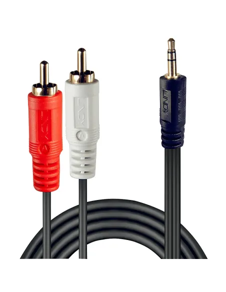 Lindy 35681 cable de audio 2 m 3,5mm 2 x RCA Negro, Rojo, Blanco