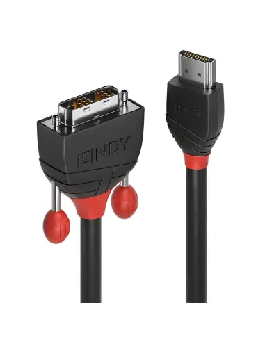 Lindy 36270 adaptador de cable de vídeo 0,5 m HDMI tipo A (Estándar) DVI-D Negro