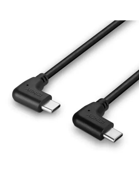 Lindy 32008 cable USB USB 2.0 0,5 m USB C 60 W Negro