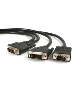 StarTech.com Cable de 1,8m Multiplicador de Vídeo DVI-I Macho a DVI-D Macho y HD15 VGA Macho para Monitor - Splitter