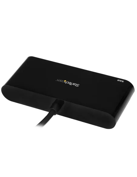 StarTech.com Hub Concentrador USB 3.0 USB-C de 3 Puertos con Ethernet Gigabit y Entrega de Alimentación de 60W con Puerto
