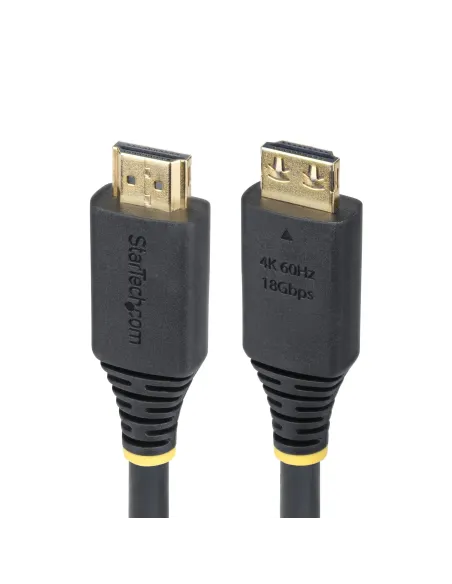 StarTech.com Cable HDMI de Alta Velocidad de 1,8m con Conectores con Agarre - 4K 60Hz 1440p 144Hz - HDR10 HDCP 2.2 ARC - 18Gbps