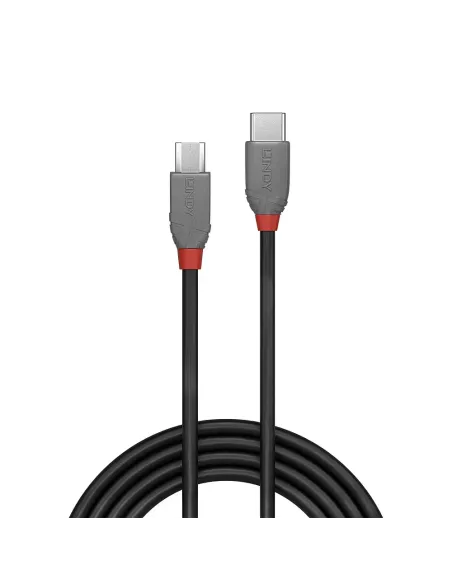 Lindy 36893 cable USB USB 2.0 3 m USB C Micro-USB B 0,48 Gbit s Negro