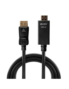 Lindy 36922 adaptador de cable de vídeo 2 m DisplayPort HDMI tipo A (Estándar) Negro 2