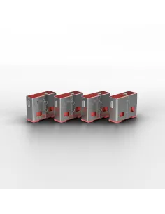 Lindy 40450 bloqueador de puerto Bloqueador de puerto + clave USB tipo A Rosa Acrilonitrilo butadieno estireno (ABS) 5 pieza(s) 2